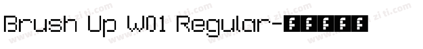 Brush Up W01 Regular字体转换